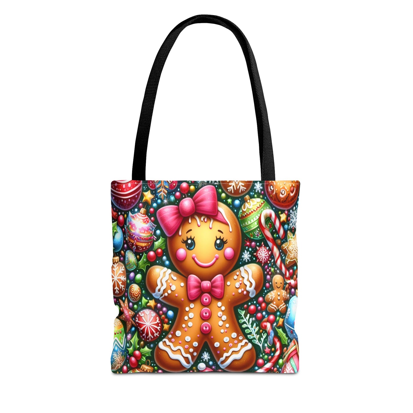 Gingerbread Christmas Tote Bag | Festive Holiday Gift & Shopping Bag, Gift For Anyone